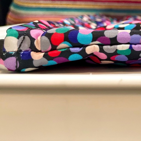 Kate Spade On Purpose Dance Party Dot Large Nylon Wristlet Clutch w Bow Rare - Picture 13 of 16